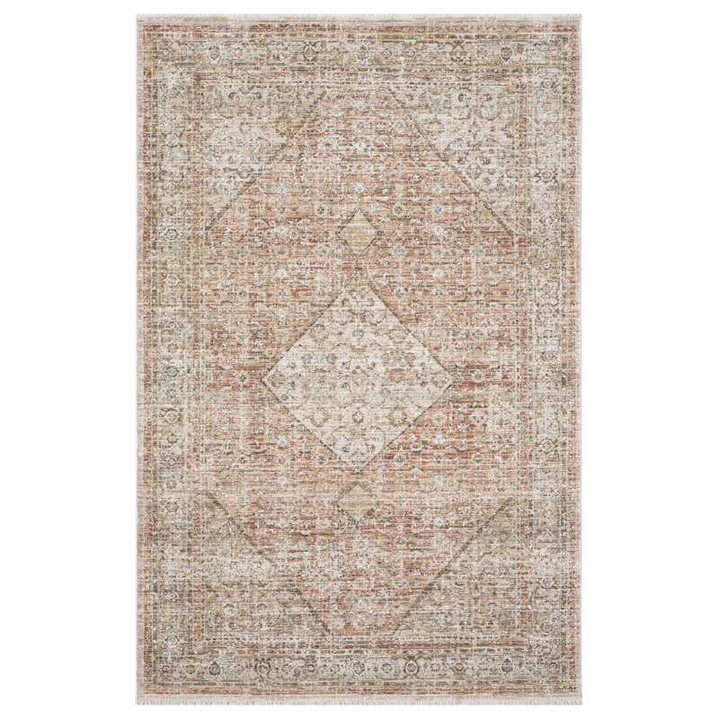 Tapis d'intérieur en polyester tissé à la machine Tomoya, 2 pi 2 po x 7 pi 7 po