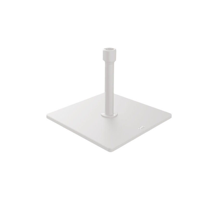50lb Steel Plate Umbrella Base, White