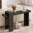 Modern Console Table for Entryway, Floating Visual Entrance Sofa Table, 63-Inch, for Living Room, Foyer, Hallway, Black-292157096