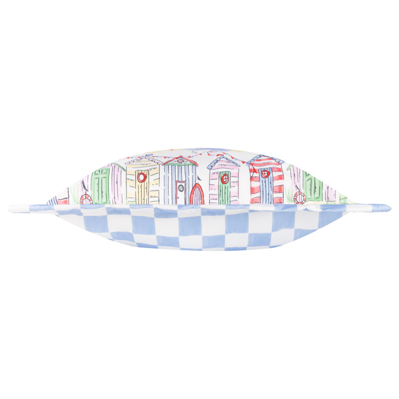 Beach Huts Indoor / Outdoor Cushion, Pillow Cover Only - No Insert, Square 45cm