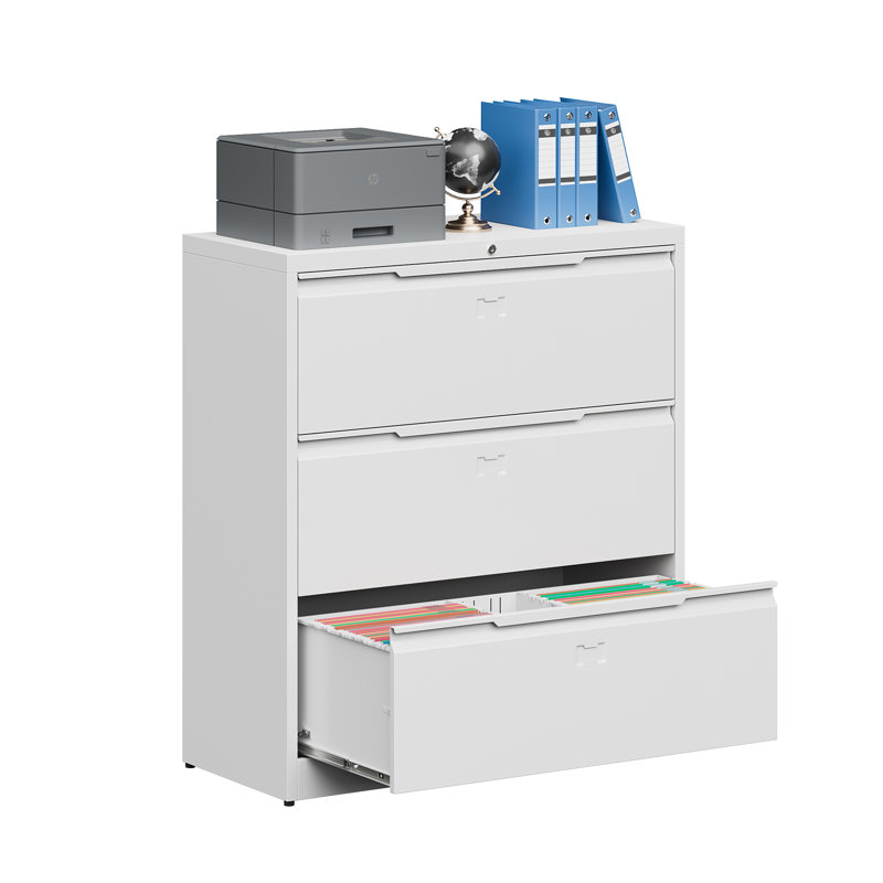 Amyma 35.4'' Wide 3 -Drawer File Cabinet