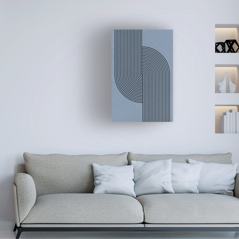 Œuvre bolognaise, «The Miuus Studio», bleu, H 19 po x l 12 po