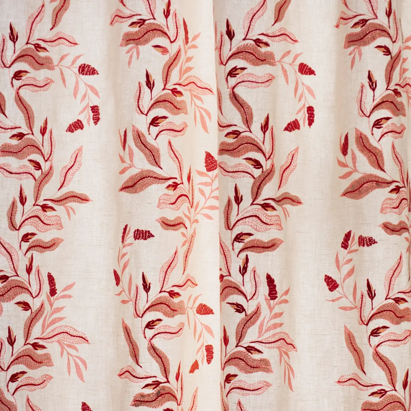 Schumacher X Laura Gonzalez Vagary Vines Fabric, Orange