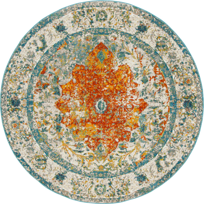 Walmoor Oriental Indoor Rug, Round 3'3"