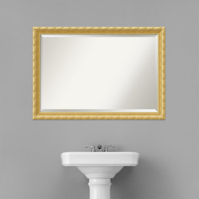 Presson Wood Flat Wall Mirror