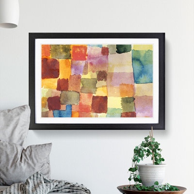 Squares by Paul Klee - Framed Print