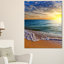 Couches de couleurs sur la aube beach mer, reproduction de photo sur toile tendue-33288008-18296290
