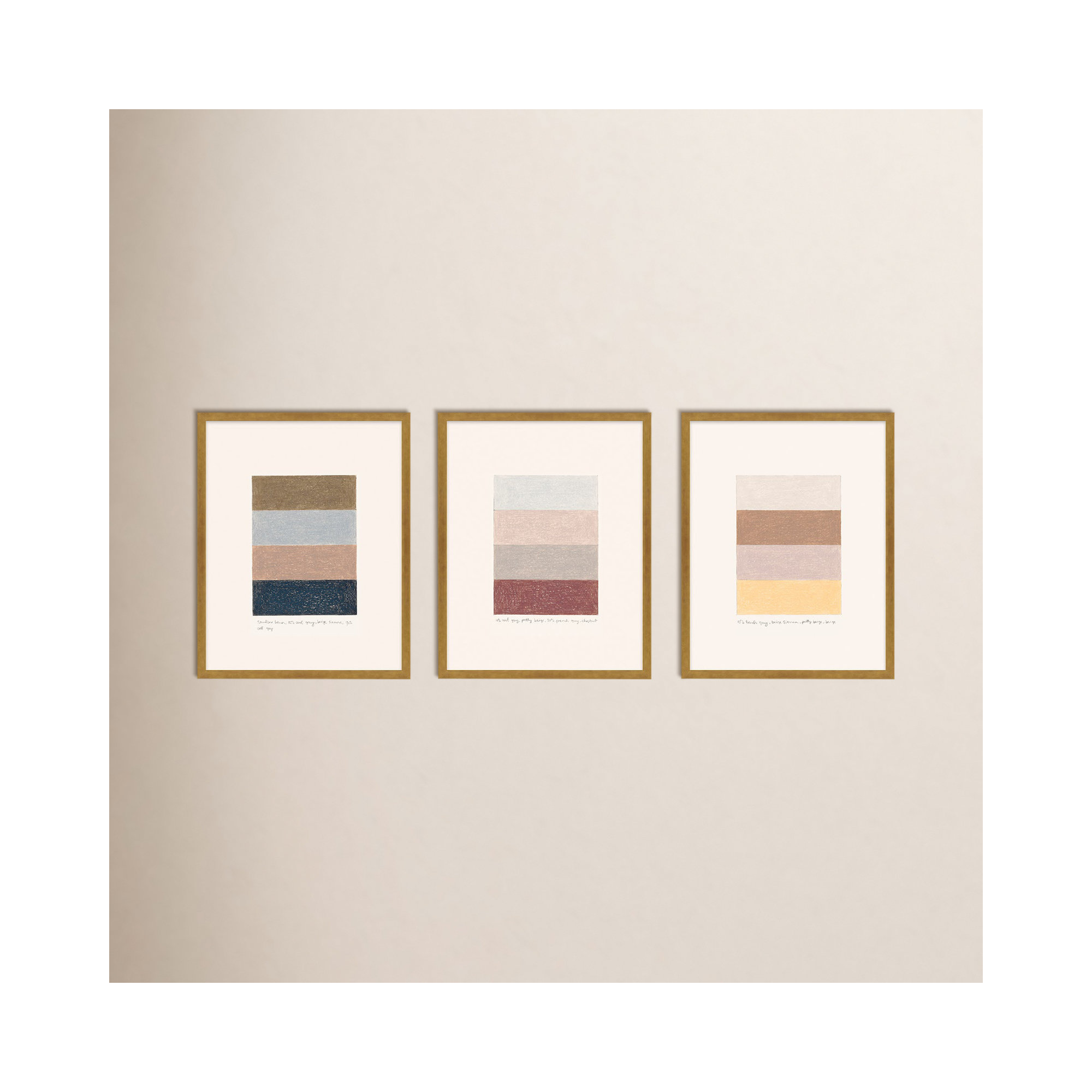 Stacks by Beth James, Gold Framed, 38" H x 30" W x 1.25" D