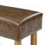 Faux Leather Upholstered Bench with Shelves