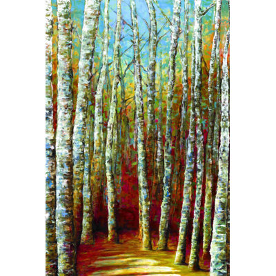 Birches 2 - Impression sur toile tendue