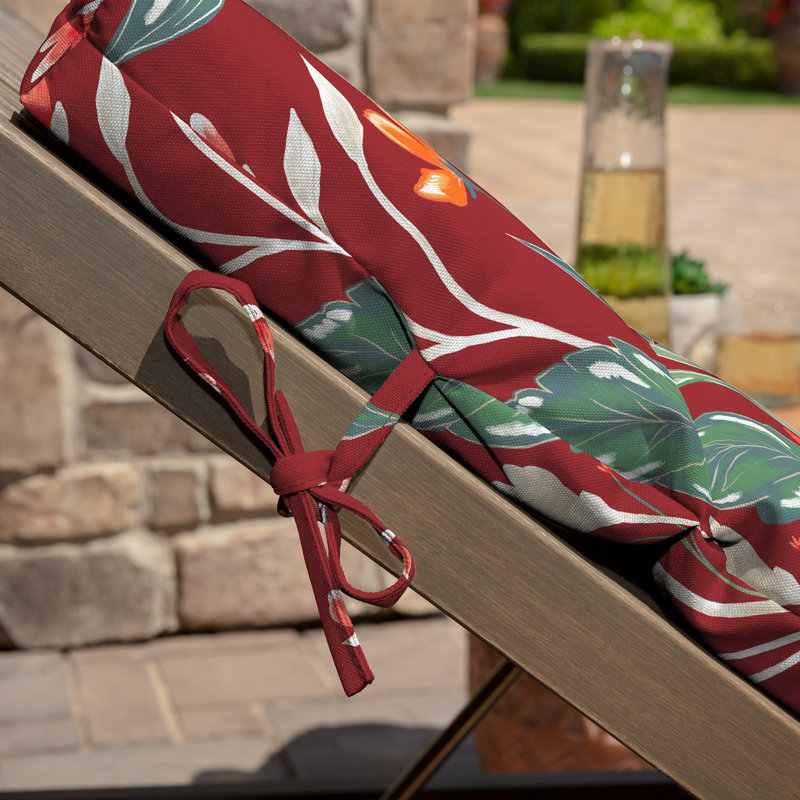 Coussin de siège / dossier d'extérieur 1 pièce ARDEN, Polyester rouge / mélange de polyester