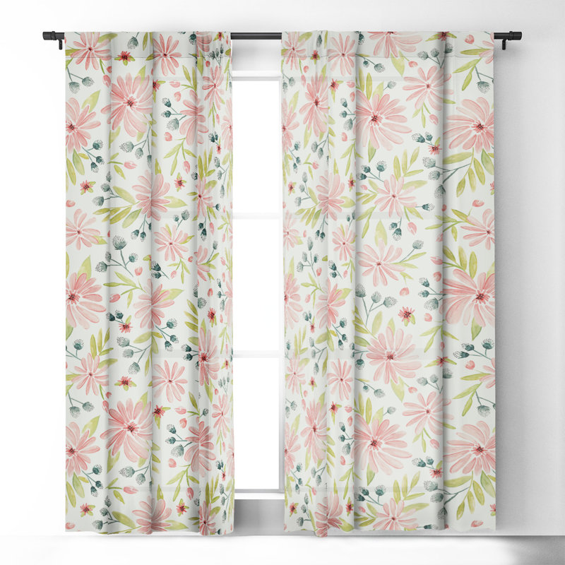 Lizabeta Blackout Curtain Pair, 50" W x 63" L