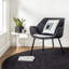 Tapis rond noir tissé à la main Bowline-59881574