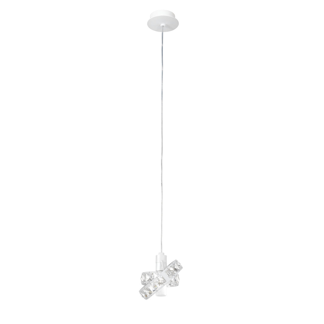 1 - Light Polished Chrome Geometric Pendant