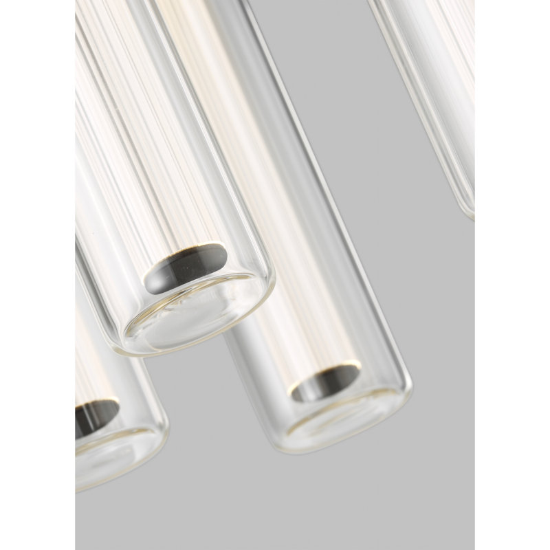 Kola 5 - Light LED Flush Mount, Natural Brass