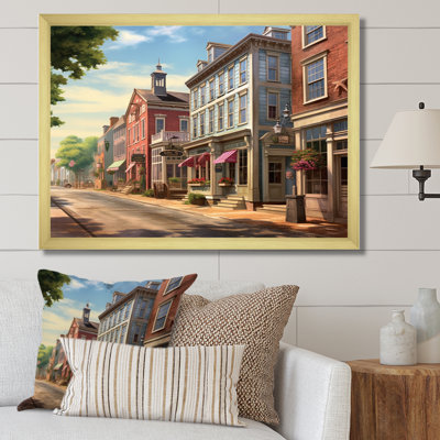Connecticut's Village Charm, reproduction sur toile encadrée