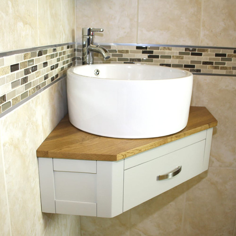 Ashley 550mm Single Bathroom Vanity with Vessel Ceramic Basin, Grey