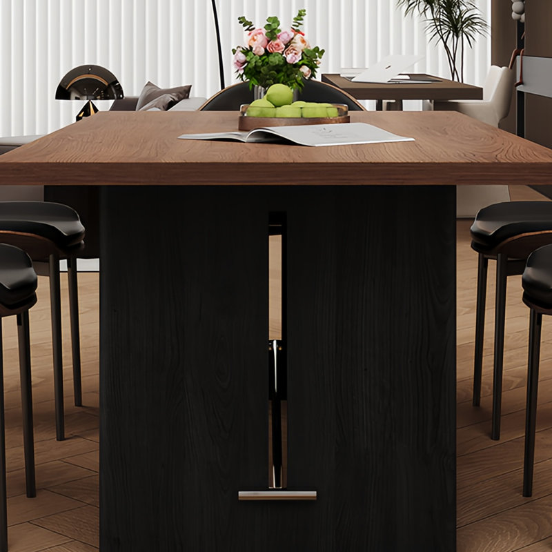 Retro high-end dining table and chairs
