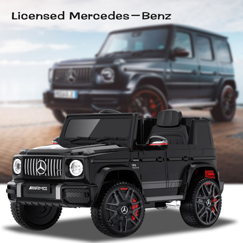 Black 24V Mercedes-Benz G63 Kids Ride-On Car with Remote Control