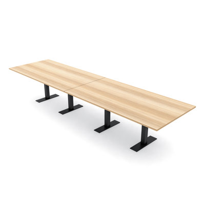 Rectangle Conference Table with Metal T Base