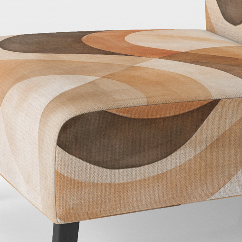 Fauteuil de chambre Abstract Shapes, Pantoufle sans accoudoirs