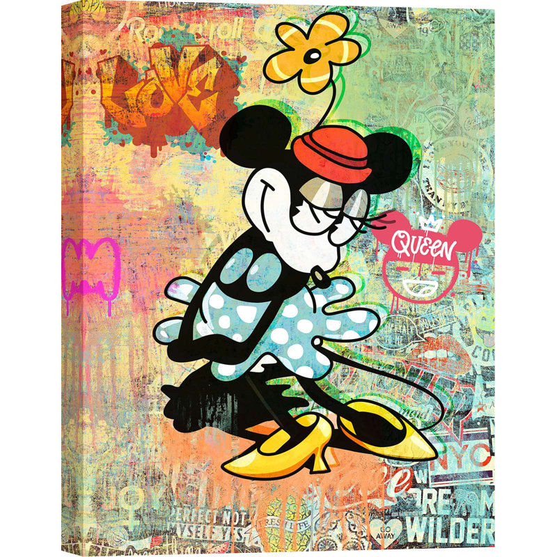 Wrapped Canvas Print: Eric Chestier, Pop Minnie , 100cm H x 70cm W