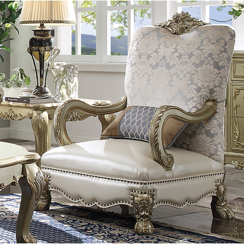 Jameiah Faux Leather Armchair