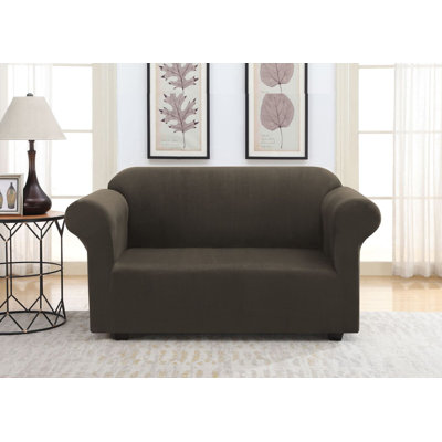 Polyester Box Cushion Loveseat Slipcover