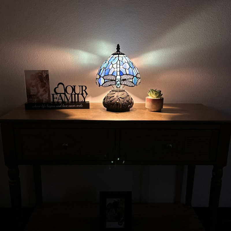 Mini lampe de table Tiffany Standwood Tiffany, Blue
