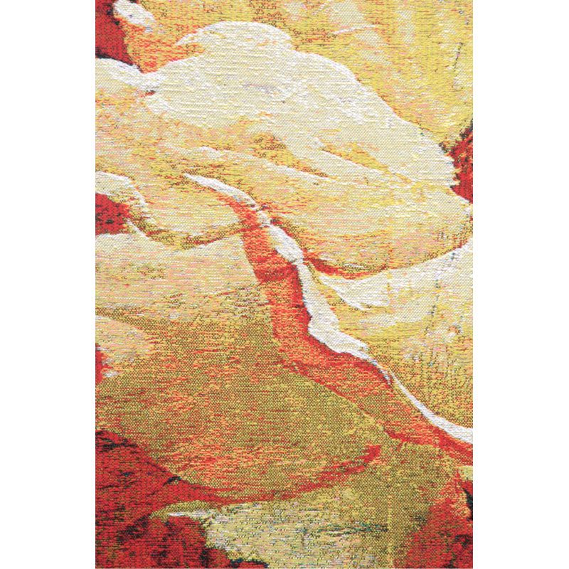 Loom Woven Cotton Blend Wall Hanging, 21" H x 21" W x 0.15" D
