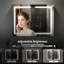 Bathroom Wall-mounted Mirror Cabinet With Led Lights And Shaver Socket, Illuminated Led Bathroom Cabinets With Mirror,demister Pad, Dimmable, 3 Colour Light-1104924457