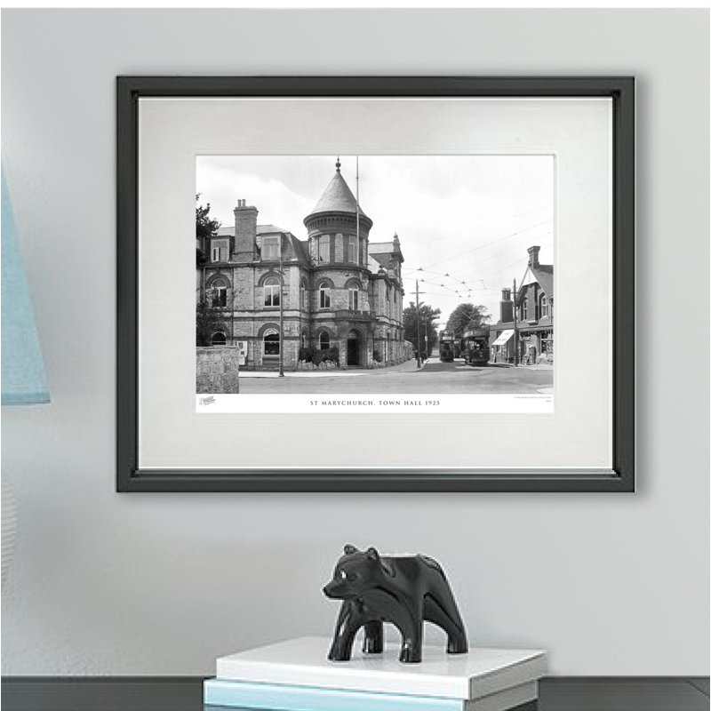 St Marychurch, Town Hall 1925 by Francis Frith - Single Picture Frame Print, 45cm H x 60cm W x 2.3cm D