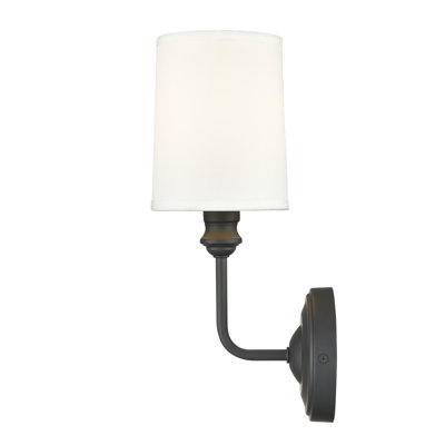Applique murale 1 lumière Tywonda noir mat