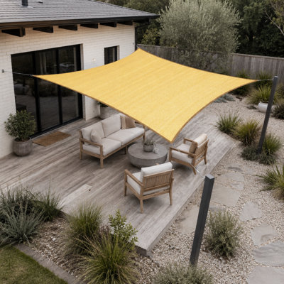 ColorTree Customizable Rectangle Sun Shade Sail, Heavy‑Duty UV‑Resistant 95% UV Blockage Outdoor Patio Canopy