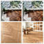 Carreaux de terrasse emboîtables en bois d'acacia naturel de 11,4 po x 11,4 po, revêtement de sol en PP imperméable et résistant aux chocs pour patio et balcon-126096195