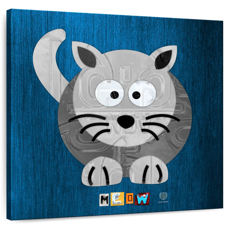 Crowle Meow The Cat, 33" H x 33" W