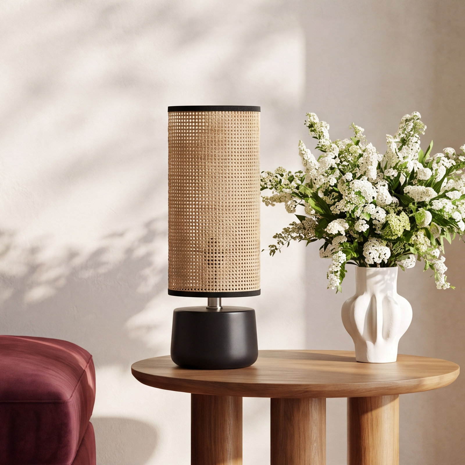 Felice Ceramic Novelty Lamp, Black