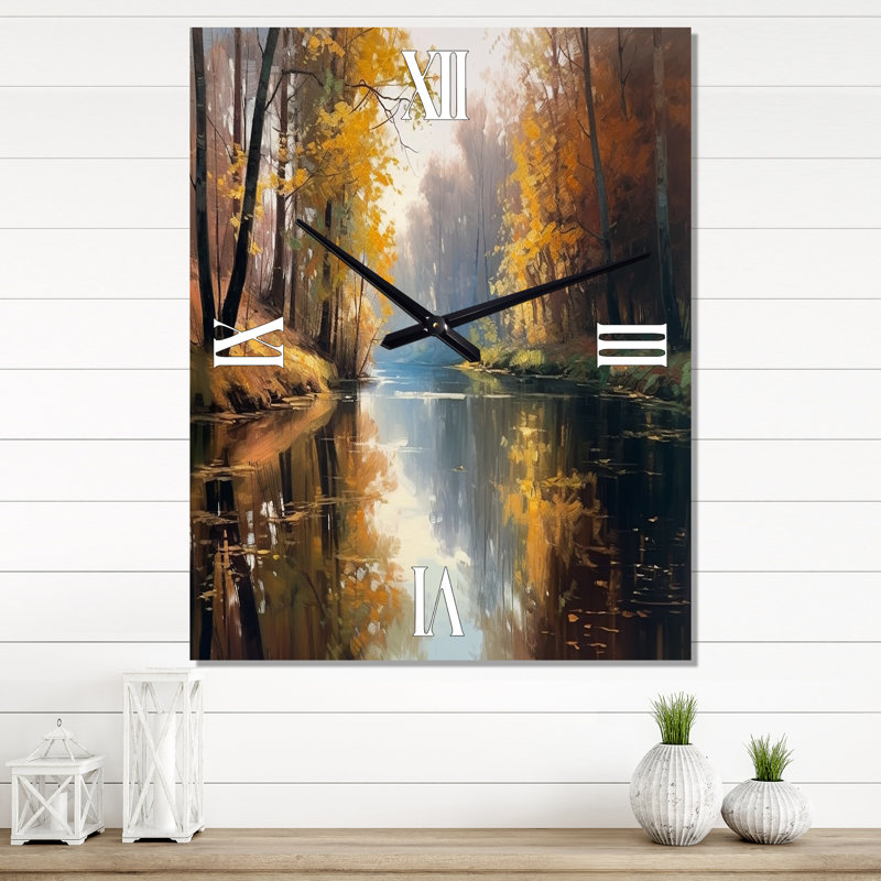 Horloge murale Irmalee, H 32 po x l 24 po x P 1 po