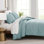 Southshore Fine Linens Vilano Duvet Cover Set, Oversized 110 GSM Microfiber Bedding with Hidden Zipper Closure and 4 Corner Ties, 2 King Pillow Shams, King/California King , Sky Blue