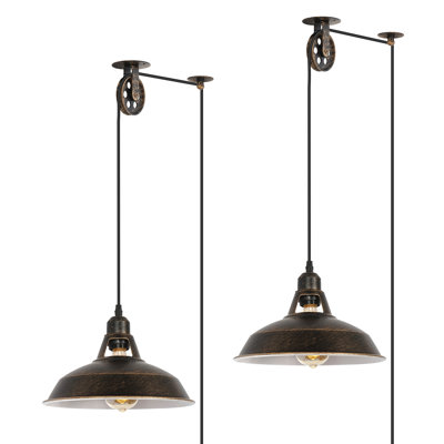 10.6'' 1 - Light Brown Single Pendant