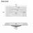 Rectangular  Hole Bathroom Resin Sink, Vanity Top Sink Only, Faucet,  Faucet And Cabinet Not Included