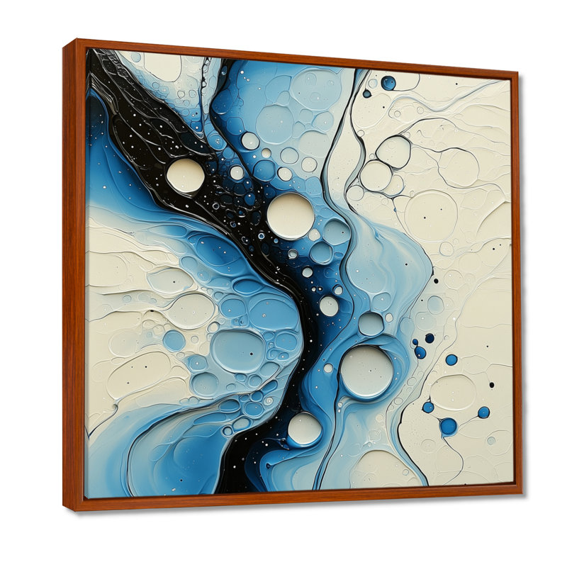 «Ontario», art décoratif mural, Impression encadrée flottante, Brun, H 16 po x l 16 po