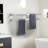 2-Tier Stainless Steel Wall Mounted Square Towel Rack With Concealed Mounting Hardware Staggered Two Rod Towel Rack-111715627-111715629