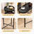 2-Tier Side Table with Storage, Sofa Table Wooden Desk End Table