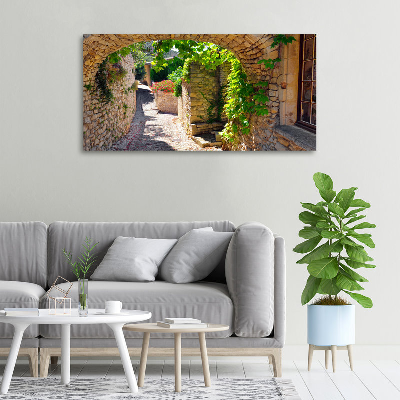 A Charming Street - Wrapped Canvas Print