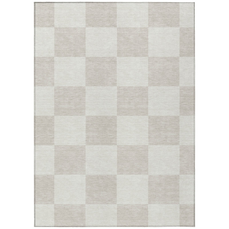 Machine Washable Indoor/Outdoor Braegger ACN2345 Geometric Rug, Rectangle 8' x 10'