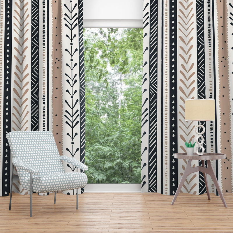 Room Darkening Curtain Pair, 56" W x 78" H