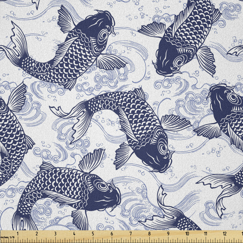 Deadrian Japanese Carp Koi Multi-Purpose Fabric