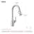 Moen Leesi Single-Handle Pull-Down Sprayer Kitchen Faucet With Reflex And Power Boost In Spot Resist Stainless