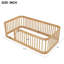 Structure de lit simple en bois naturel avec clôture, sécuritaire et élégante pour les chambres d'enfants-280037647